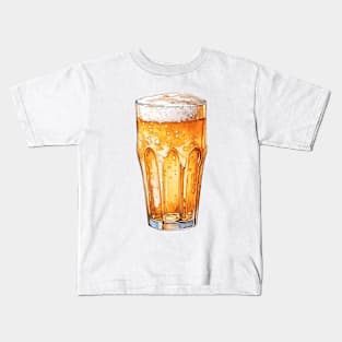 Glass Of Beer Art Kids T-Shirt